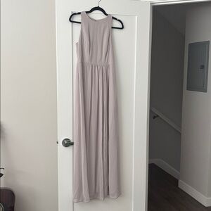 Elegant Sleeveless Maxi Dress in Gray